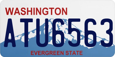 WA license plate ATU6563