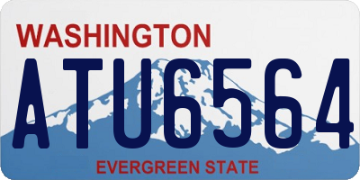 WA license plate ATU6564