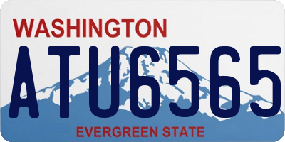 WA license plate ATU6565