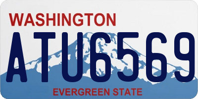 WA license plate ATU6569