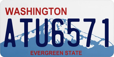 WA license plate ATU6571