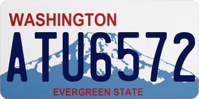 WA license plate ATU6572