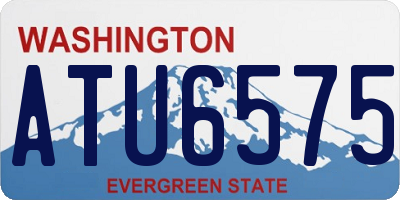 WA license plate ATU6575