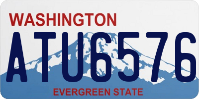 WA license plate ATU6576