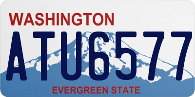 WA license plate ATU6577