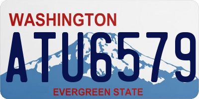 WA license plate ATU6579
