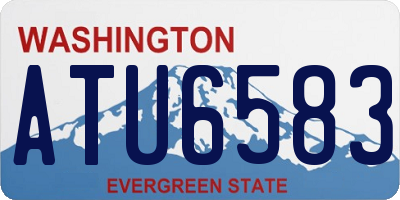 WA license plate ATU6583