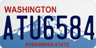 WA license plate ATU6584
