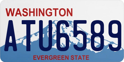 WA license plate ATU6589