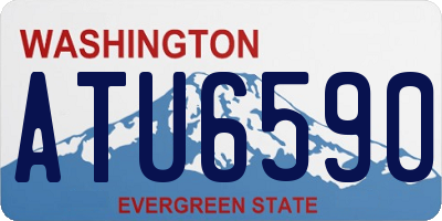 WA license plate ATU6590
