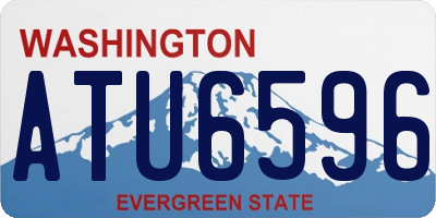 WA license plate ATU6596