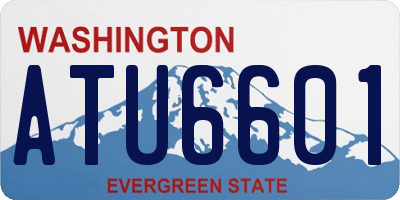 WA license plate ATU6601