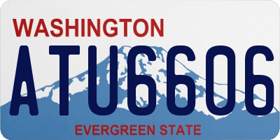 WA license plate ATU6606