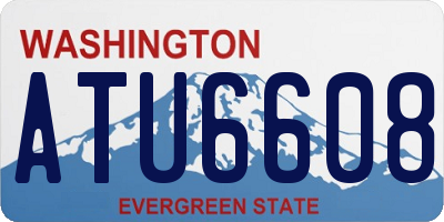 WA license plate ATU6608