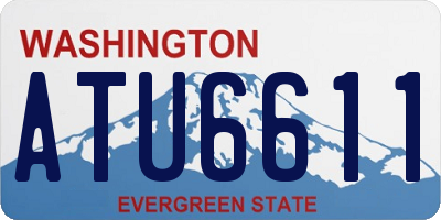 WA license plate ATU6611