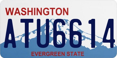 WA license plate ATU6614