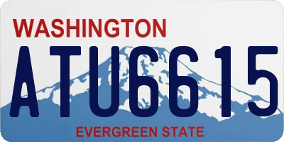 WA license plate ATU6615
