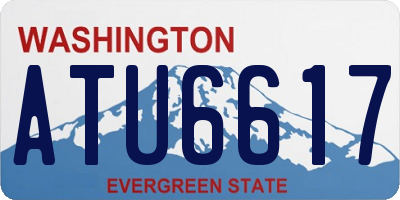 WA license plate ATU6617