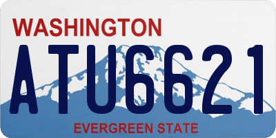 WA license plate ATU6621