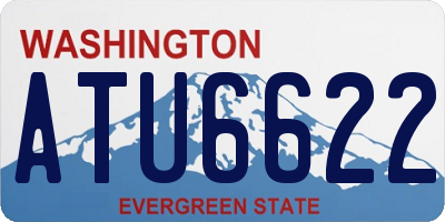 WA license plate ATU6622