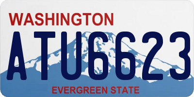WA license plate ATU6623