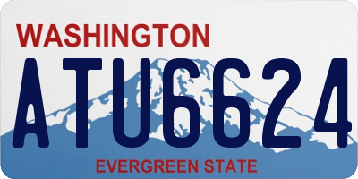 WA license plate ATU6624