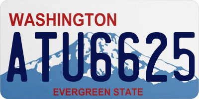 WA license plate ATU6625
