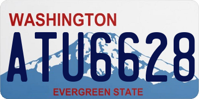 WA license plate ATU6628