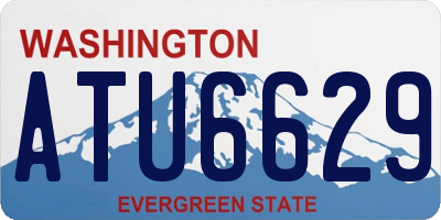 WA license plate ATU6629