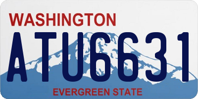 WA license plate ATU6631
