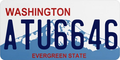WA license plate ATU6646