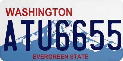 WA license plate ATU6655