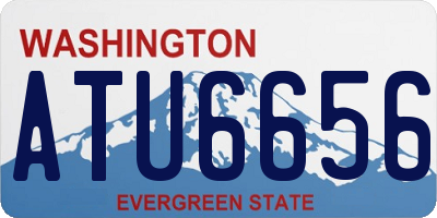 WA license plate ATU6656