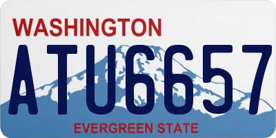 WA license plate ATU6657