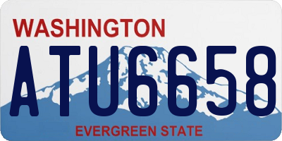 WA license plate ATU6658