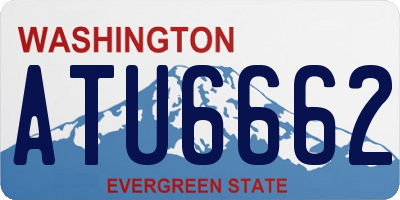 WA license plate ATU6662