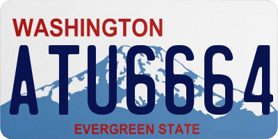WA license plate ATU6664