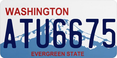 WA license plate ATU6675