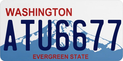 WA license plate ATU6677