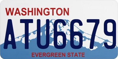 WA license plate ATU6679
