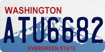 WA license plate ATU6682
