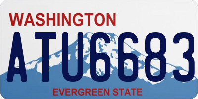 WA license plate ATU6683