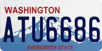 WA license plate ATU6686