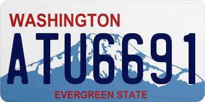 WA license plate ATU6691