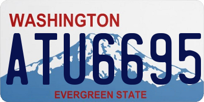 WA license plate ATU6695