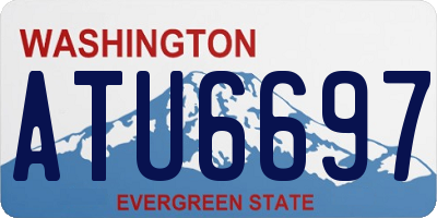 WA license plate ATU6697