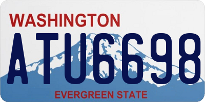 WA license plate ATU6698