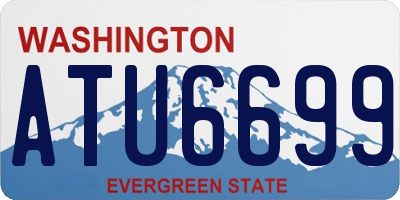 WA license plate ATU6699