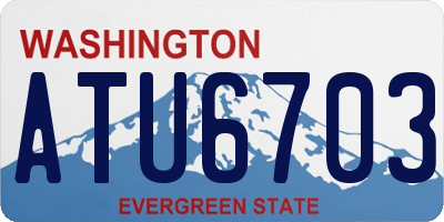 WA license plate ATU6703