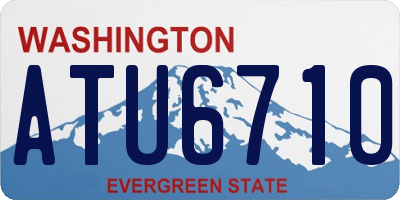 WA license plate ATU6710